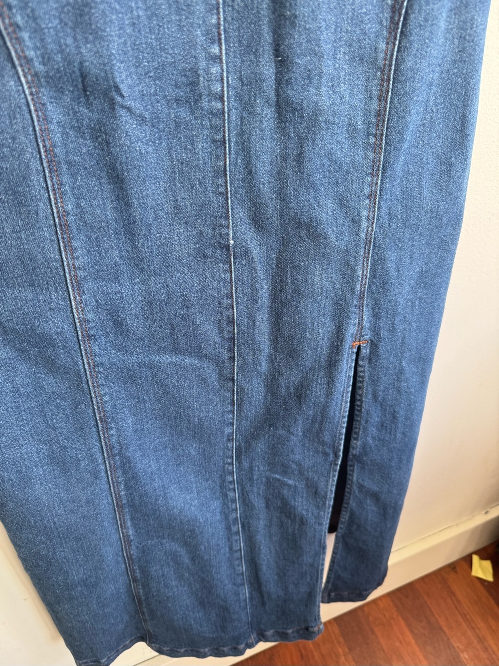 House of Harlow 1960 Denim Corset Midi Dress Blue Size M - Picture 4 of 8